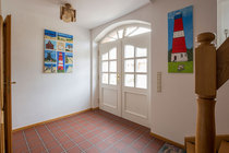 Eingangsbereich Haus Leuchtturmblick auf der Nordseeinsel Pellworm.